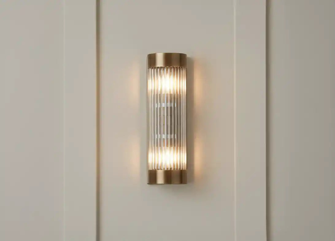 Narla Antique Brass Finish Wall Lamp