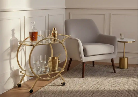 Chimes - Juliet Drinks Trolley Gold