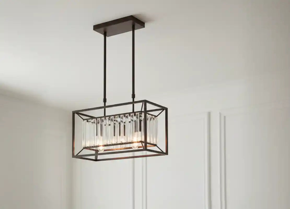 Arianna 4 Bulb Matte Black Celling Light