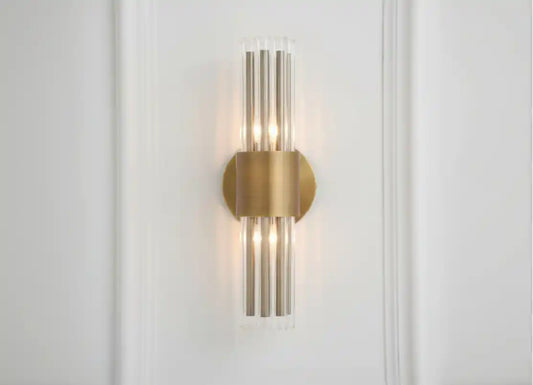 Antoinette Antique Brass Finish Wall Lamp