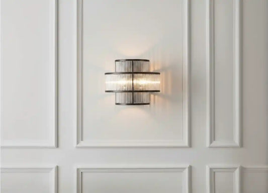 Chimes  - Scarla 3 Tier Black Finish Glass Wall Light
