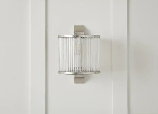 Chimes - Scarla Glass Wall Light With Nickel Finish
