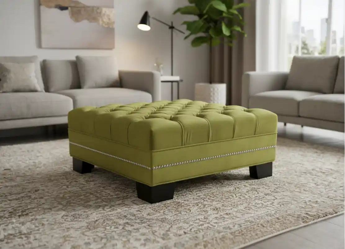 Chimes - Kilburn Green Footstool