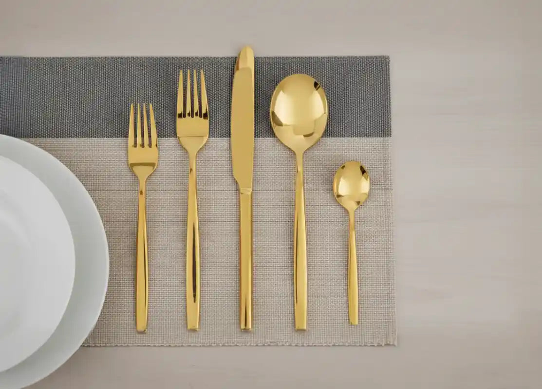 Chimes - 16pc Gold finish cutlery set