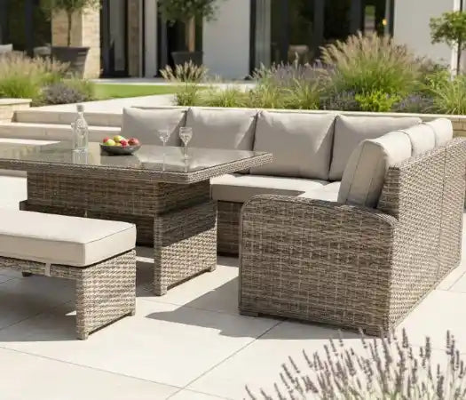 Chimes - Remo Corner Dining Set With Rising Table - Right Hand