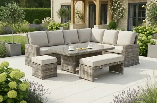 Chimes - Remo Corner Dining Set With Rising Table - Right Hand