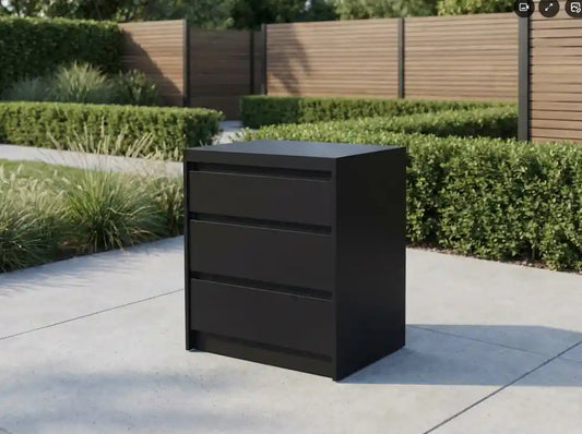 Whistler Grills - Fairford Triple Drawer Cabinet - Black