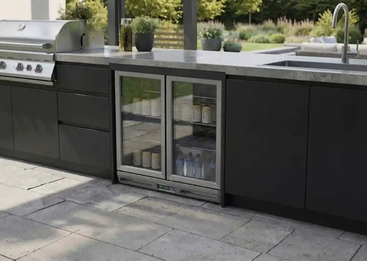Whistler Grills - Fairford Double Fridge Cabinet - Black
