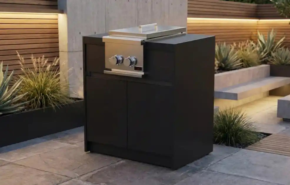 Whistler Grills - Fairford Side Burner Cabinet - Black