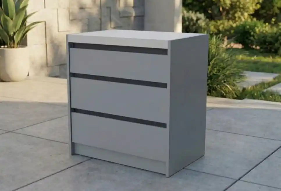 Whistler Grills - Fairford Triple Drawer Cabinet - Grey