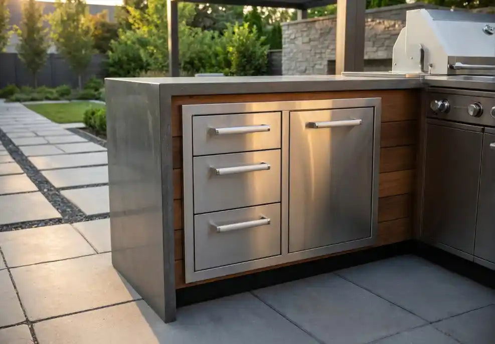 Whistler Grills - Burford Built-In Triple Drawer and Waste Bin Unit