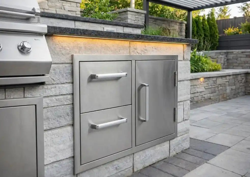 Whistler Grills - Burford Built-In Double Drawers and Door Unit