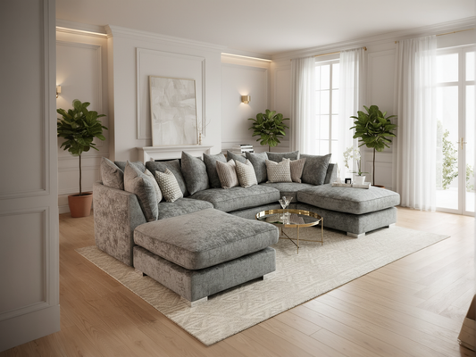 Chimes - Belfry U Sofa - Grey