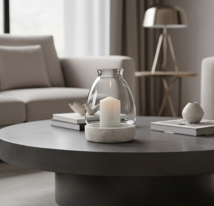 Natural Stone Candle Holder