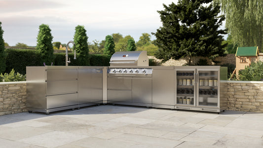 Whistler Grills - Stroud 4 Burner Pre-Built Outdoor Kitchen