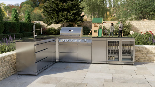 Whistler Grills - Stroud 4 Burner Pre-Built Outdoor Kitchen