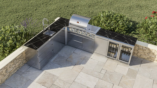 Whistler Grills - Stroud 4 Burner Pre-Built Outdoor Kitchen