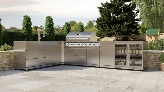 Whistler Grills - Stroud 6 Burner Pre-Built Outdoor Kitchen