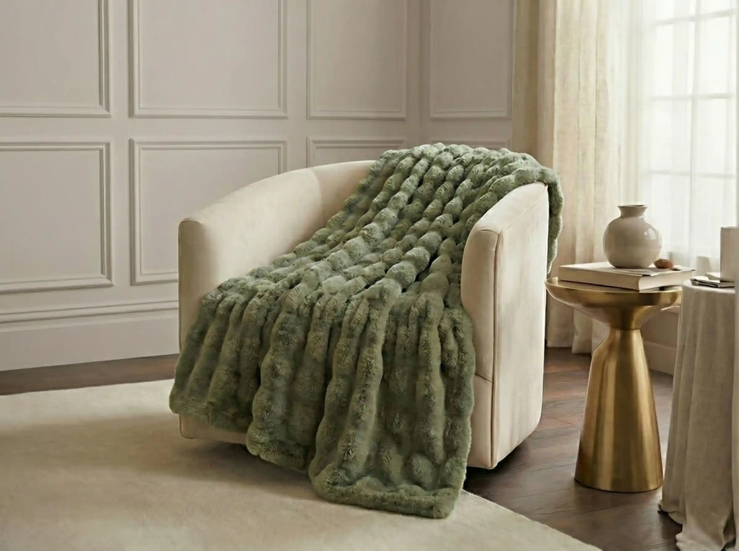 Malini Raffles Sage Throw
