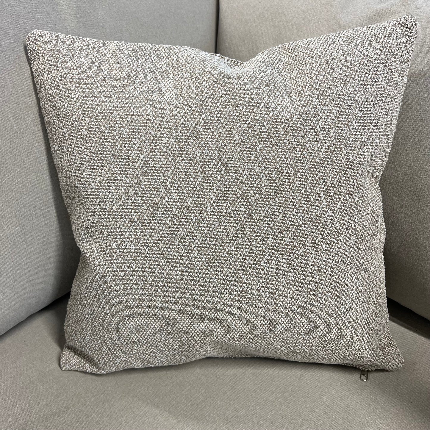 Beige Textured Outdoor Cushion