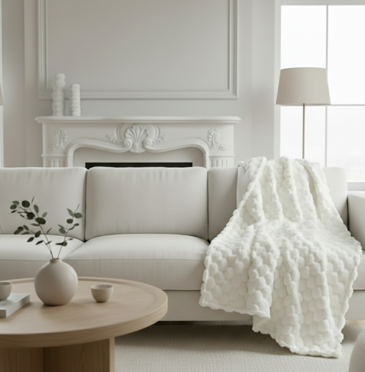 Paul Moneypenny Koochikoo Ivory Throw