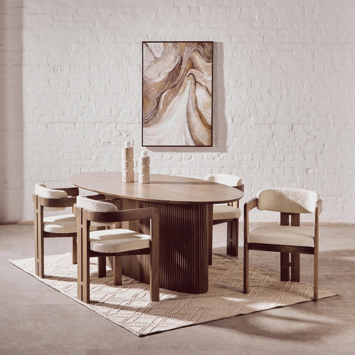 Torre Grey Mango Wood Chair