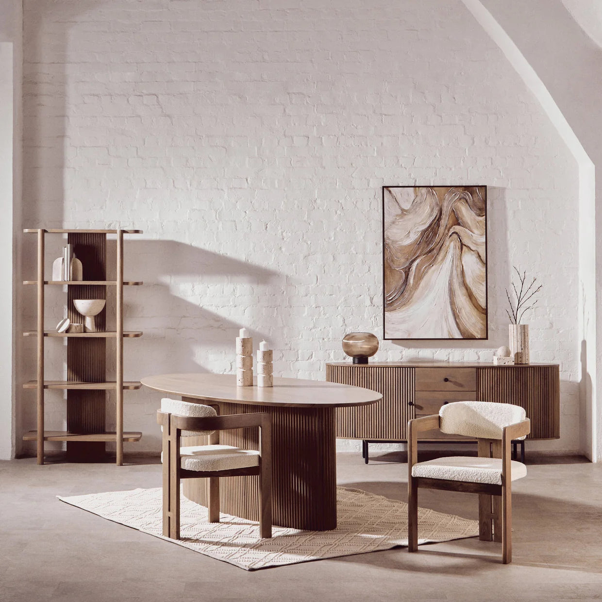 Torre Grey Mango Wood Chair
