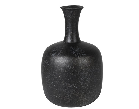 Black Bulbous Vase