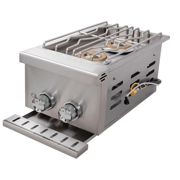 Whistler Grills - Burford Double Built in Propane Side Burner Grill SB3