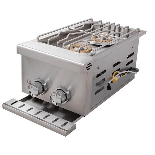 Whistler Grills - Burford Double Built in Propane Side Burner Grill SB3