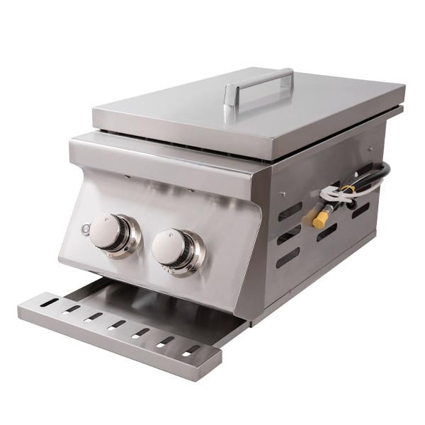 Whistler Grills - Burford Double Built in Propane Side Burner Grill SB3