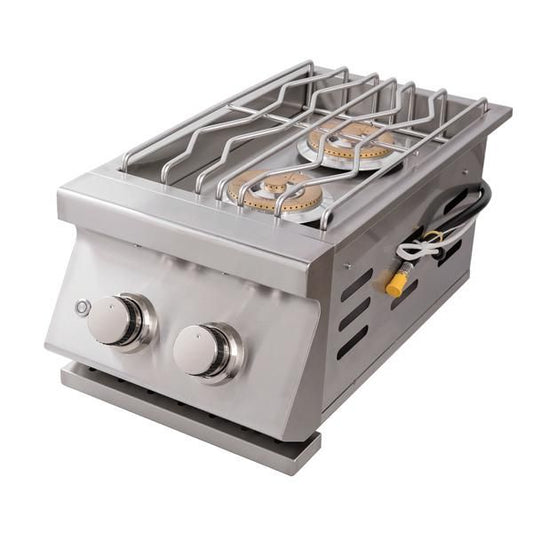 Whistler Grills - Burford Double Built in Propane Side Burner Grill SB5