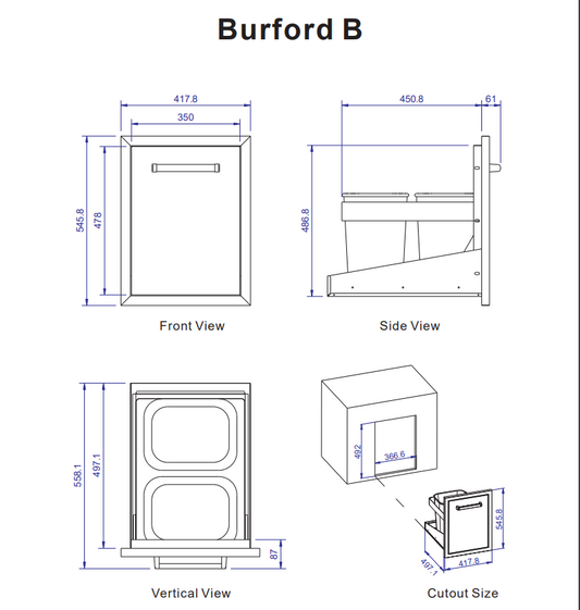Whistler Grills - Burford Built-In Bin