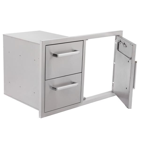 Whistler Grills - Burford Built-In Double Drawers and Door Unit