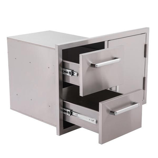 Whistler Grills - Burford Built-In Double Drawers and Door Unit