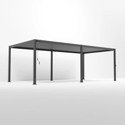 Nova - Titan Aluminium Pergola - 8m x 3.6m Pergola - Grey