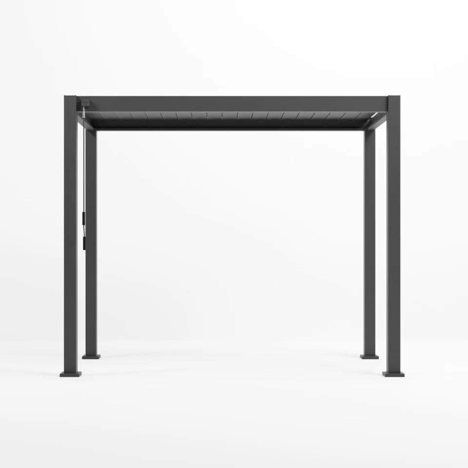 Titan Aluminium Metal Pergola in Graphite Grey - 3.0m x 1.5m Free Standing