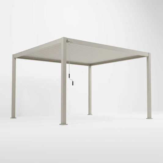 Nova - Titan Aluminium Pergola - 4m x 3m Square - Pebble