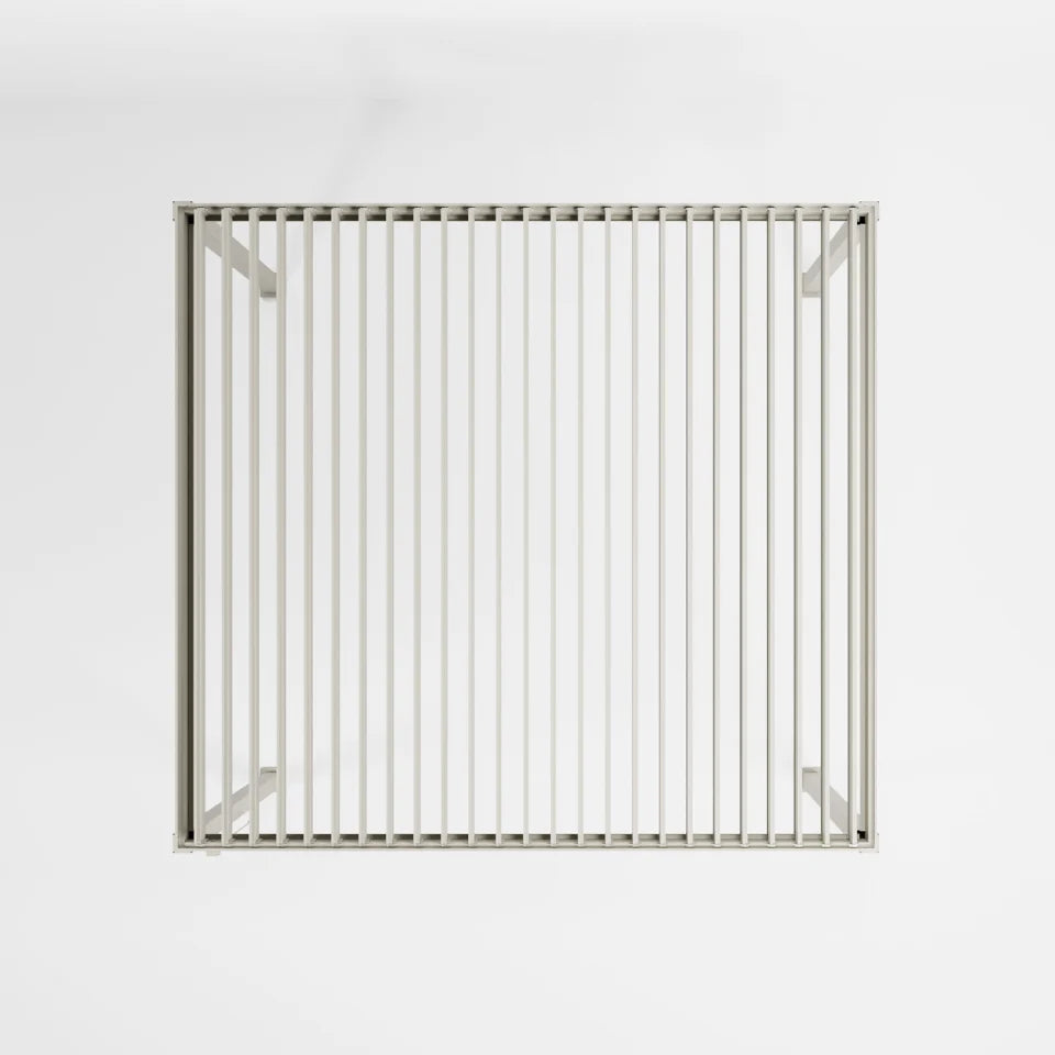 Nova - Titan Aluminium Pergola - 4m x 3.6m Rectangular - Pebble