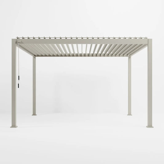 Nova - Titan Aluminium Pergola - 4m x 3m Square - Pebble