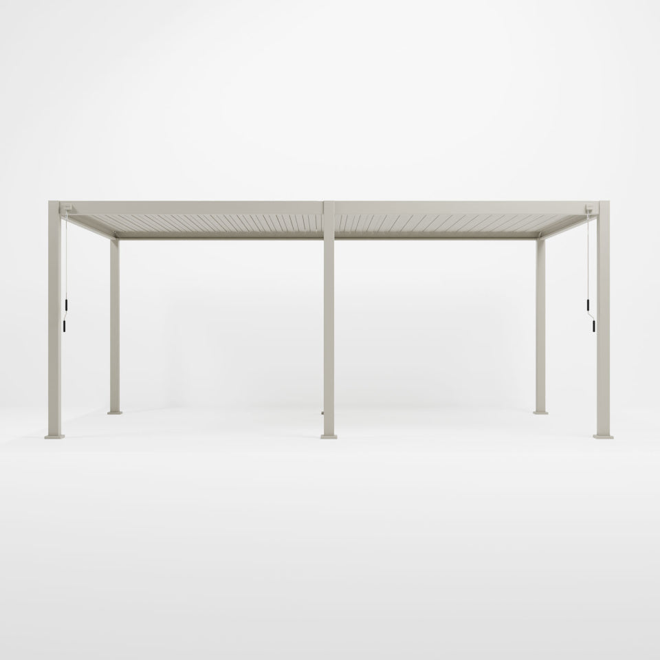 Nova - Titan Aluminium Pergola - 6m x 3m Rectangular - Pebble