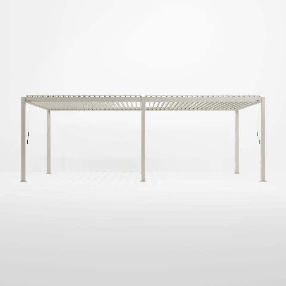 Nova - Titan Aluminium Pergola - 7.2m x 3.6m Rectangular - Pebble