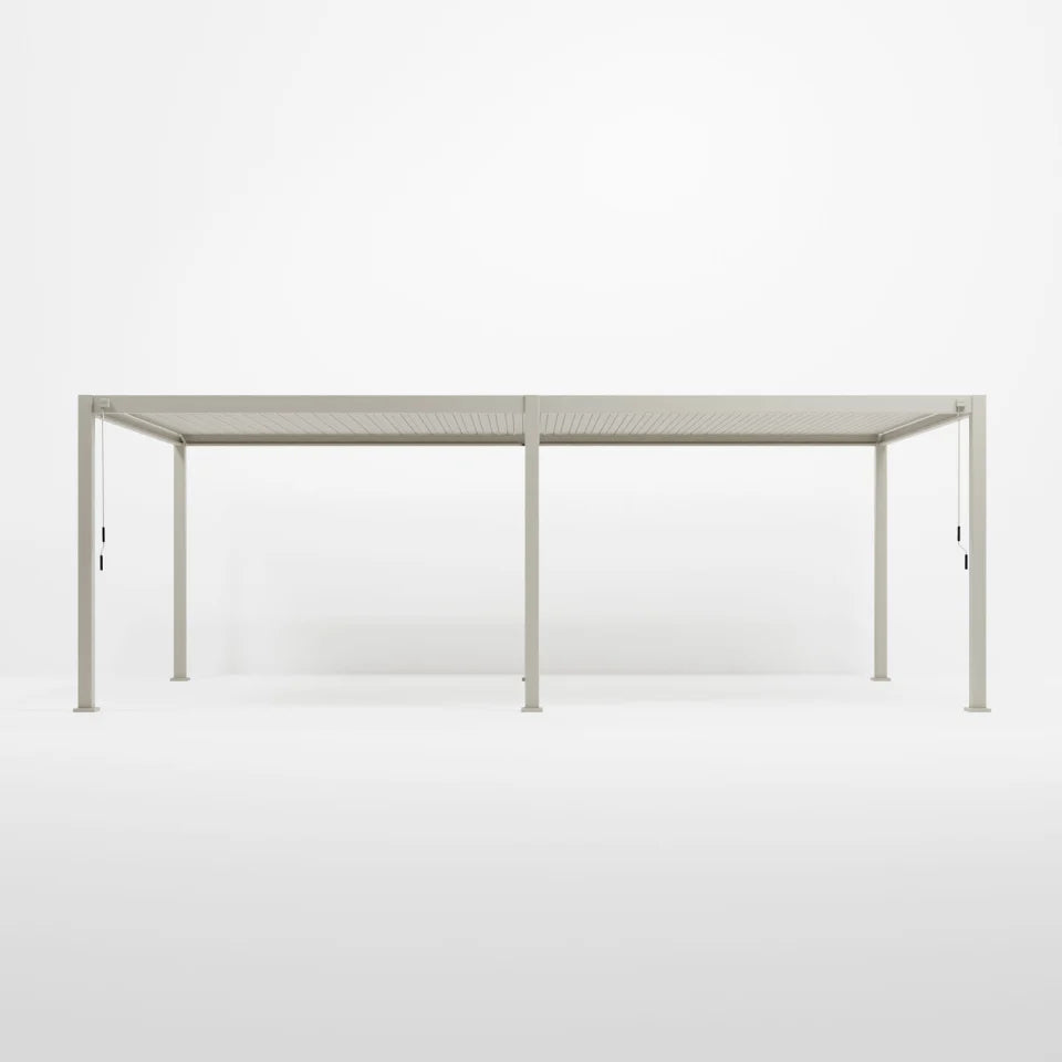Nova - Titan Aluminium Pergola - 7.2m x 3.6m Rectangular - Pebble