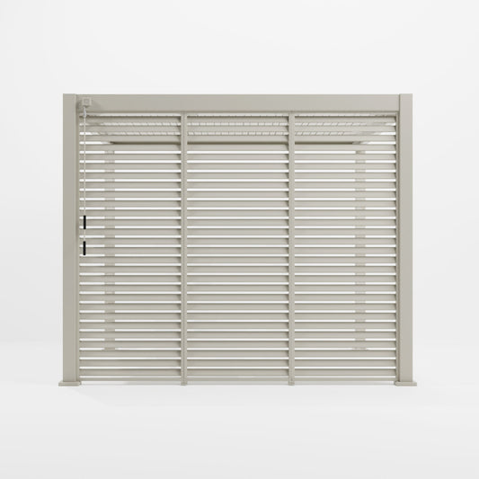 Nova - Titan 1m Aluminium Side Wall - Pebble