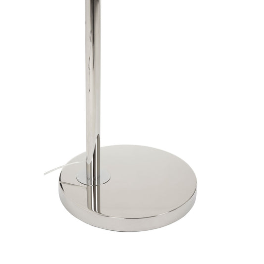 Chimes - Nyla Nickel Finish Arc Floor Lamp