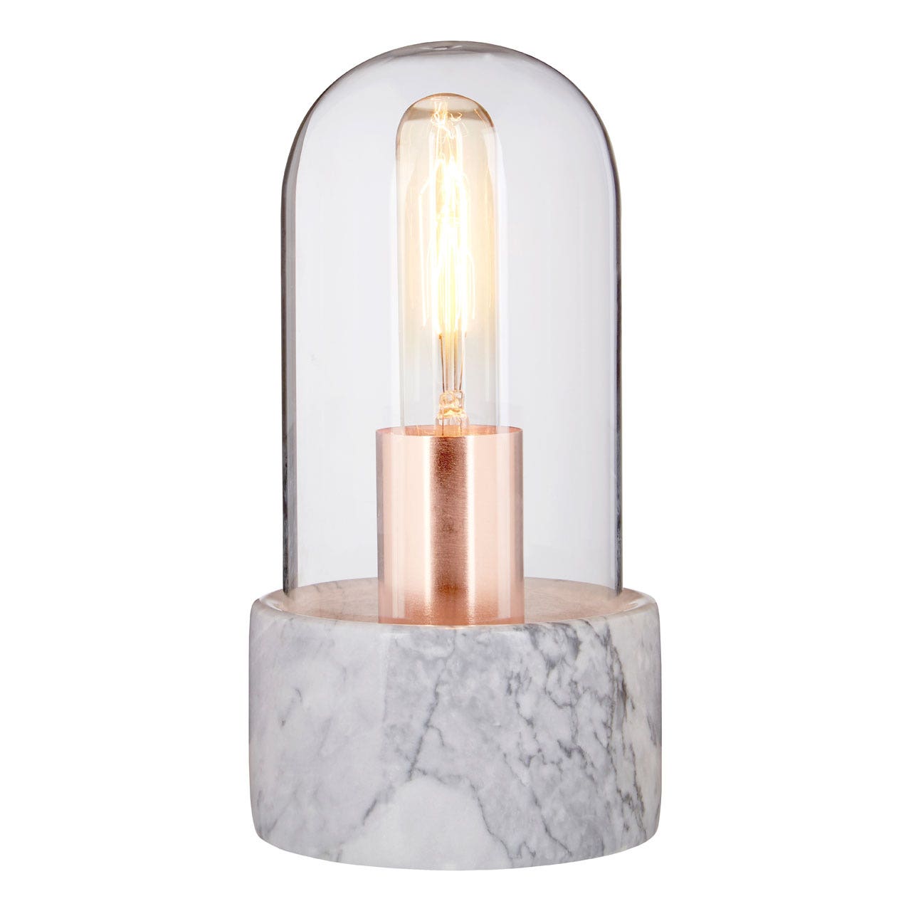 Chimes - Bell Lamp With Grey Marble Base