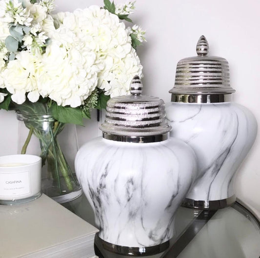 Chimes - Marble Effect Ginger Jar - Small