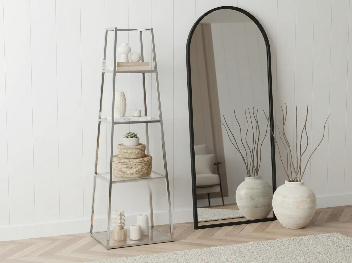 Chimes - Small Ladder Display Unit Silver