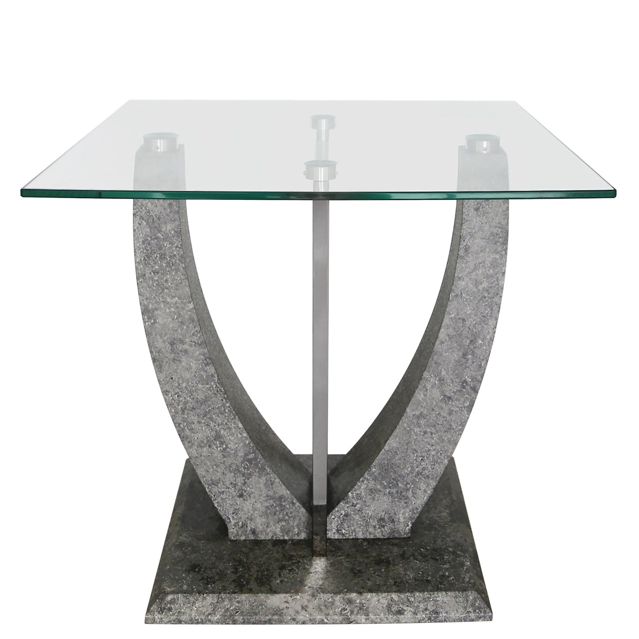 Chimes - Leonardo End Table With Glass Top