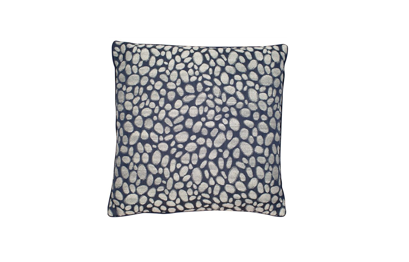 Chimes - Pebbles Blue Cushion 43 x 43